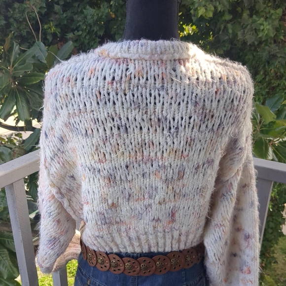 Kimchi Blue Cream Multicolor Button-Up Cardigan - Picture 2 of 5